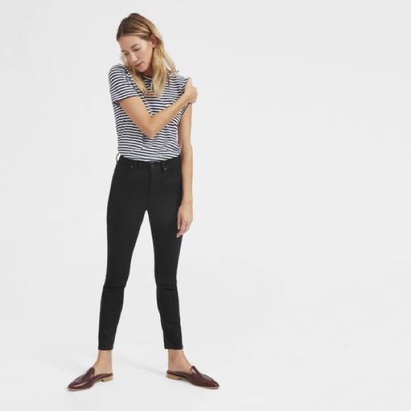 Everlane Denim - Everlane Black High Waisted Straight Leg Jeans 27”